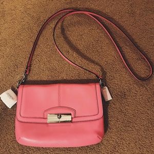 Coach- pink, crossbody bag, never used with tags!